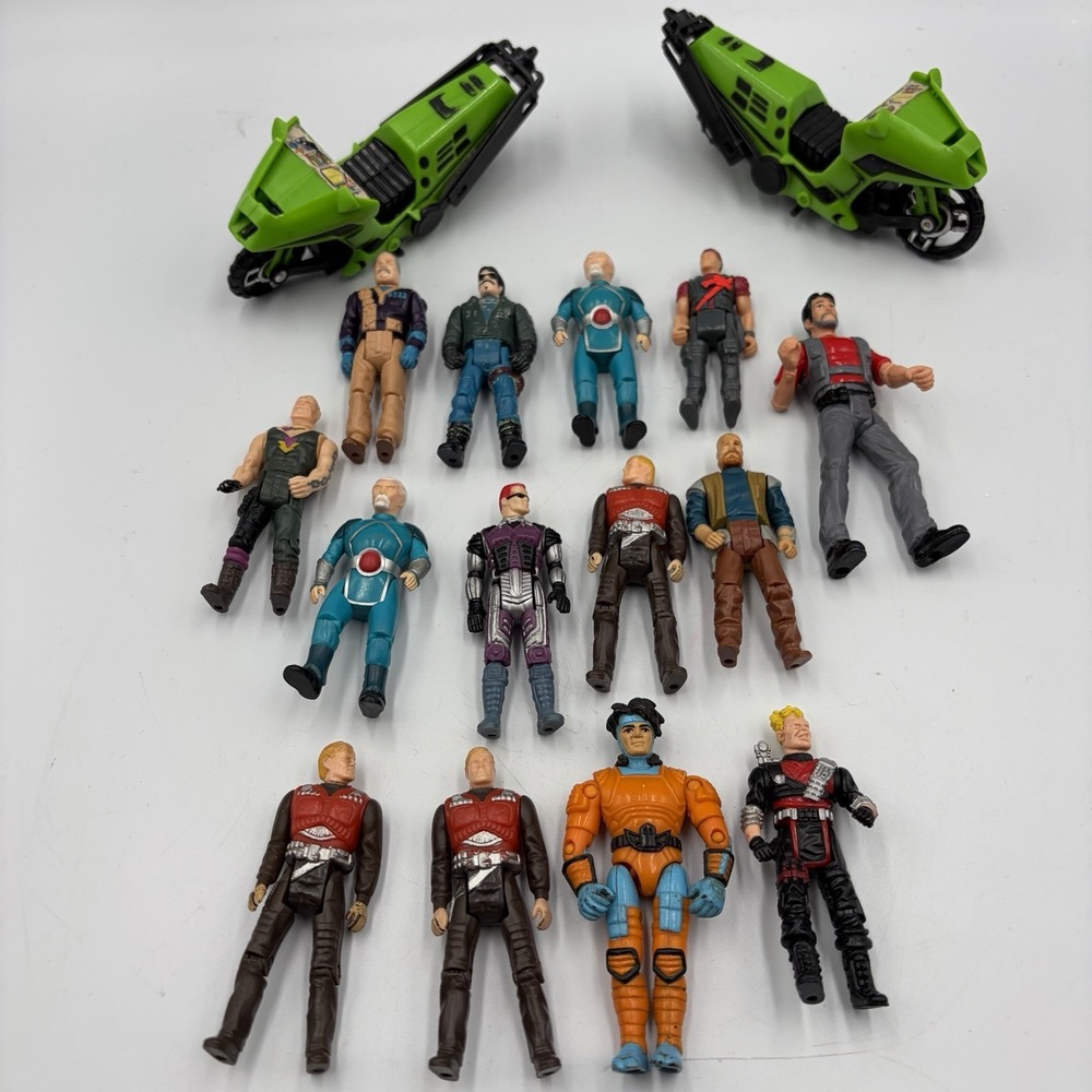 KENNER M.A.S.K 16‎ Figure Mixed Lot 1980's Dino Riders Condor Flying Motorcycle